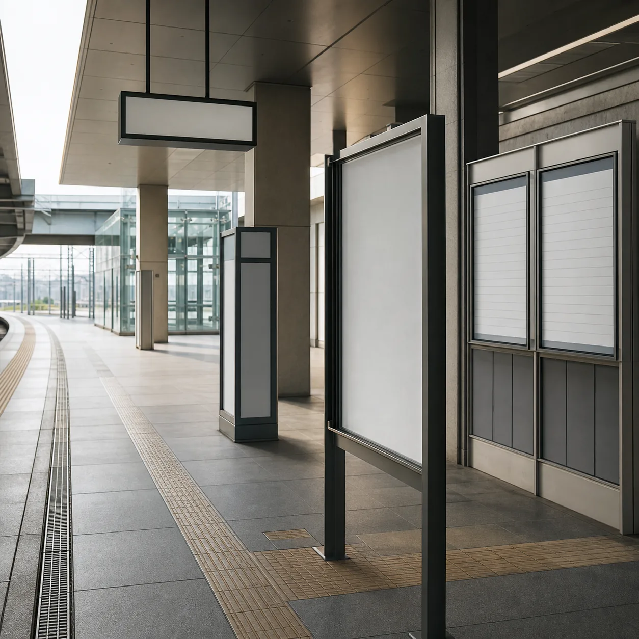 採用広報で候補者が次の判断へ進む接点を表す無人の駅ホームの風景