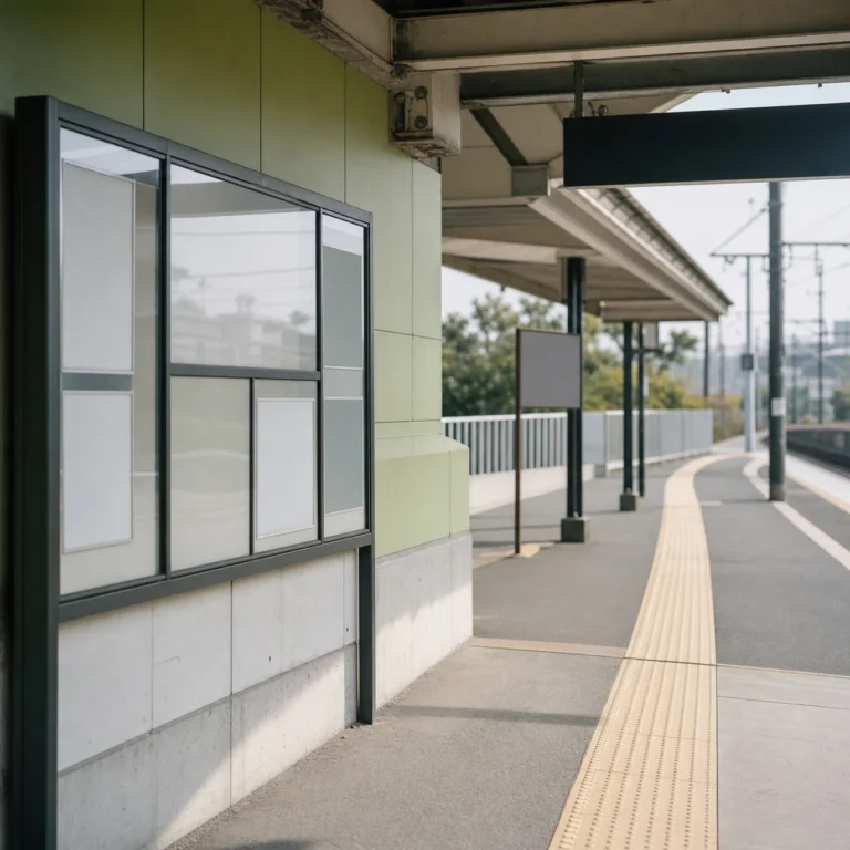 採用広報で候補者が次の判断へ進む導線を表す無人の駅ホームの風景